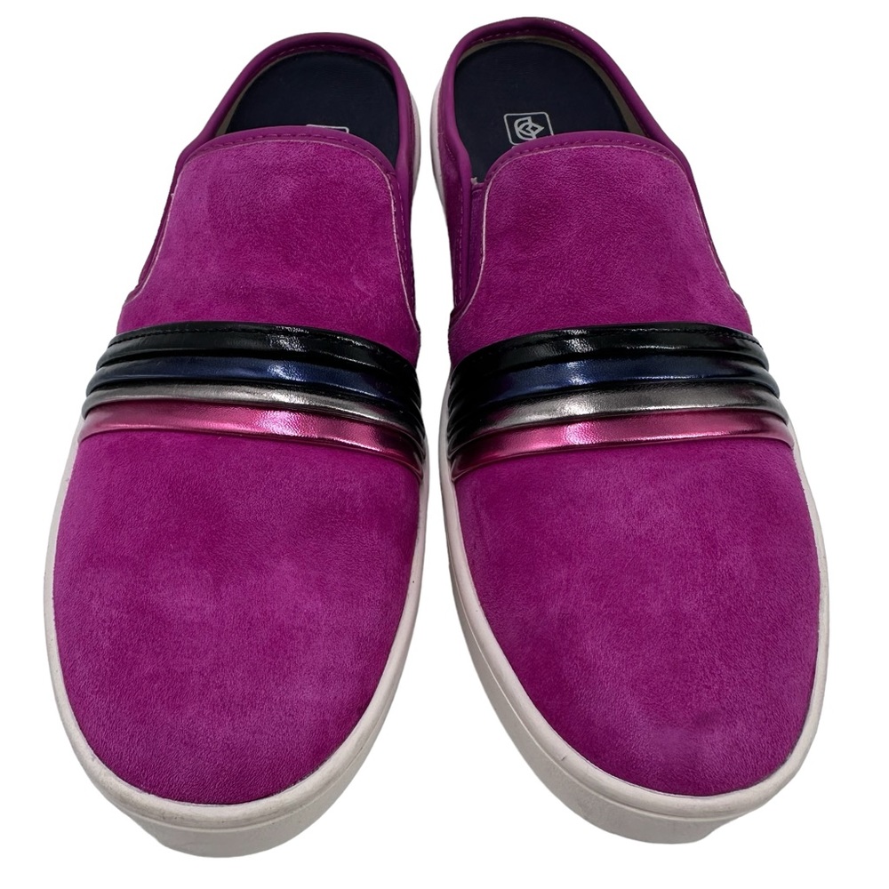 Spenco St Barts Hot Pink Suede Slip On Sneakers Slides Women’s Size 8.5 B - Picture 5 of 9